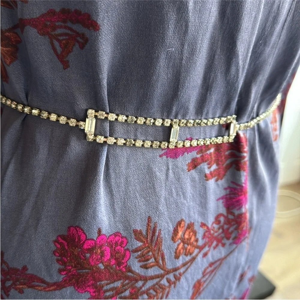 Vintage Mid Century Art deco Rhinestone Belt